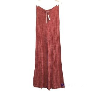 NWT Anthropologie, Flat White, Palazzo Pants, X-Long, Coral, Large